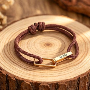 Anpassat armband för honom, personligt sammankopplande armband för män, anpassat namnarmband för make, födelsedagspresenter för årsdagar för make