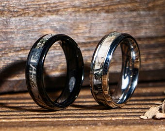 Anillos personalizados, anillos personalizados, anillos a juego para parejas, anillos con letras, anillos de promesa de amor para aniversario, anillos de bodas para él/ella, regalos de Navidad.