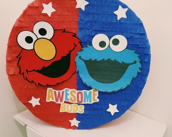 Pull String Elmo Pinata Sesame Street Pinata - Etsy