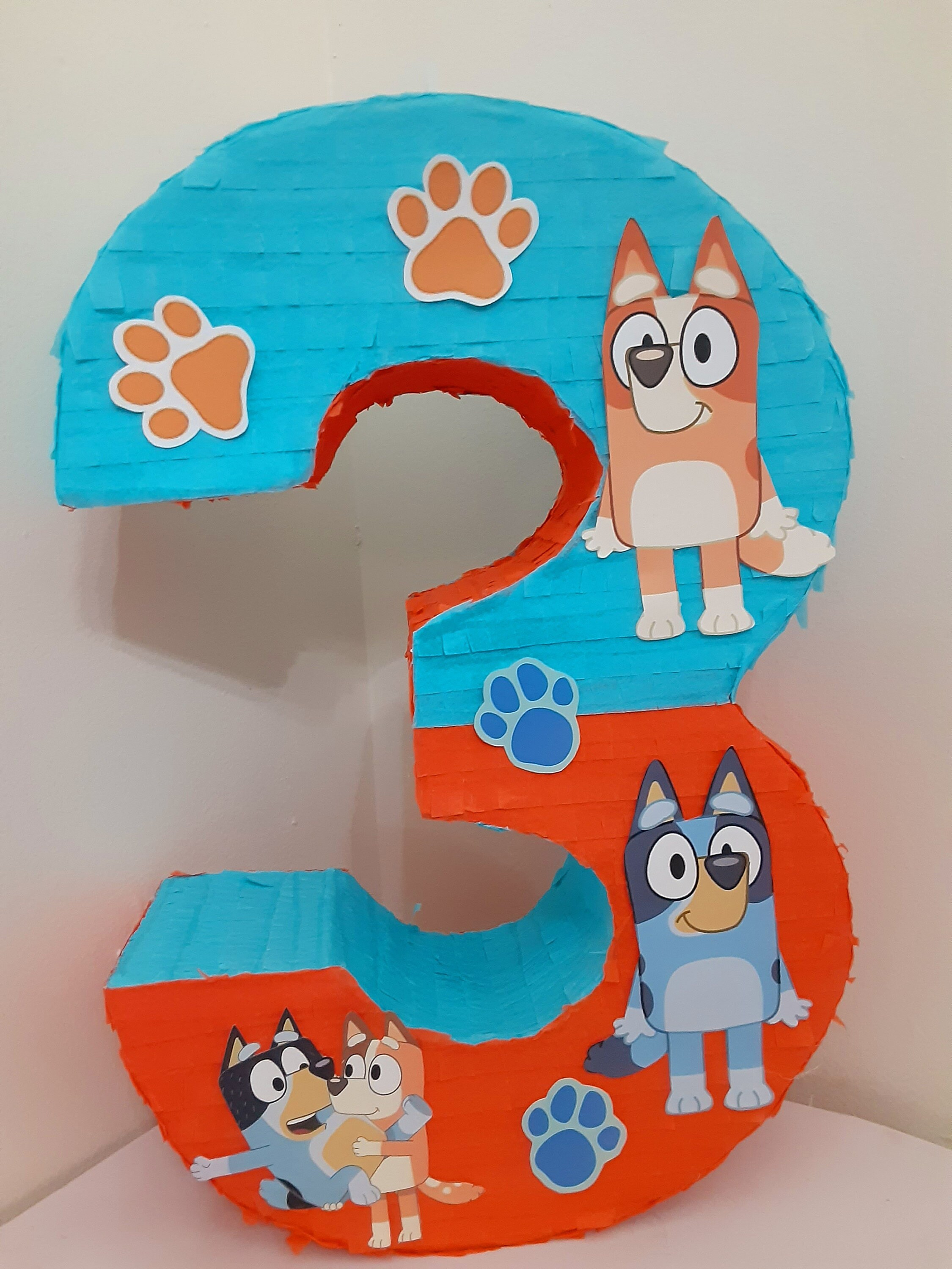 Number-3 Three Bluey & Family Bingo Chilli Bandit Pull Strings - Etsy  Finland