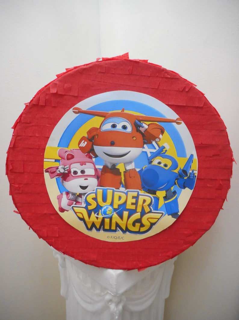 Super Wings Pull String Pinata 16 X4 Etsy