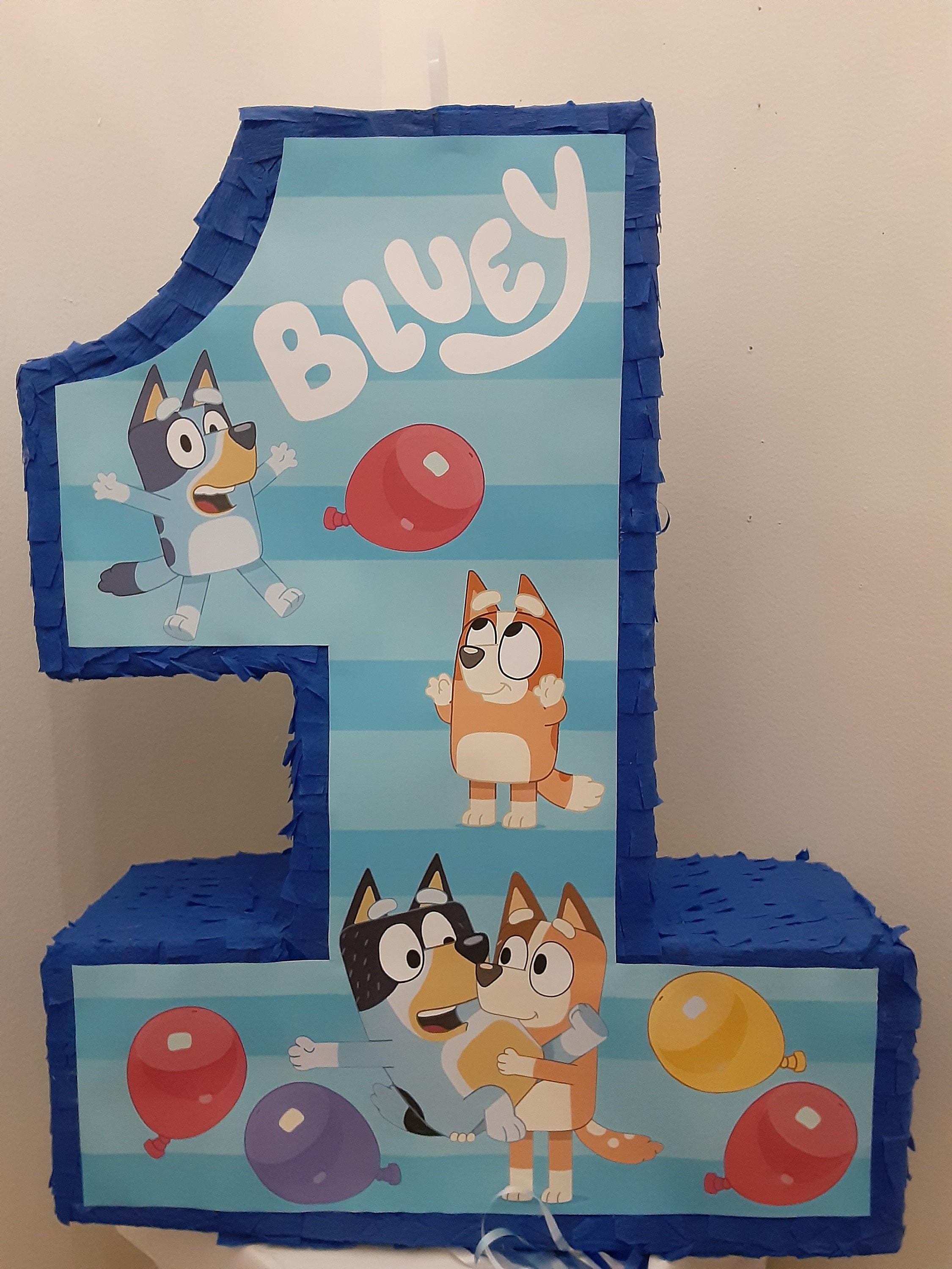 Number One Year First 1-bluey Bingo Bandit Chilli Family Pull - Etsy Israel
