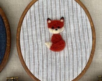 Filz Fuchs Wand Kunst: Handgemachte Kinderzimmer Dekoration, Erbstück Andenken, Baby Party, Personalisiert