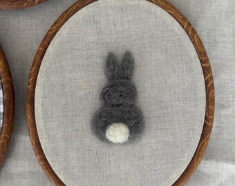 Filz Hase Wand Kunst: Handgemachte Kinderzimmer Dekoration, Erbstück Andenken, Baby Party, Personalisiert