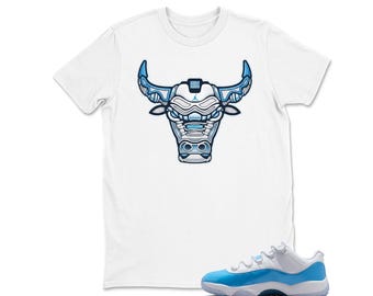 BULL - Sneaker Shirt White to Match Jordan 11 Low University Blue