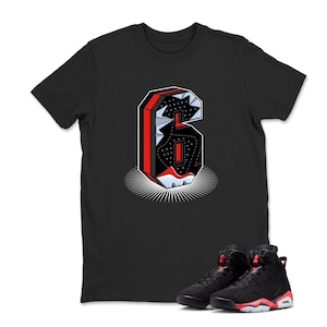Retro Infrared Salesman 6s - Number 23  Sneaker Match Tshirt, Retro Infrared Salesman 6s Matching Sneaker Tee Shirt