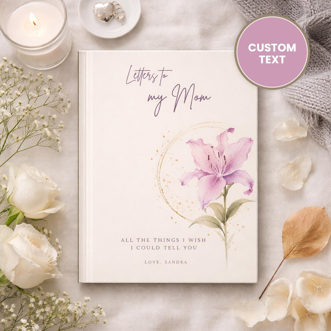 Personalized Grief Journal Loss of Mother – Letters to My Mom Memorial ...