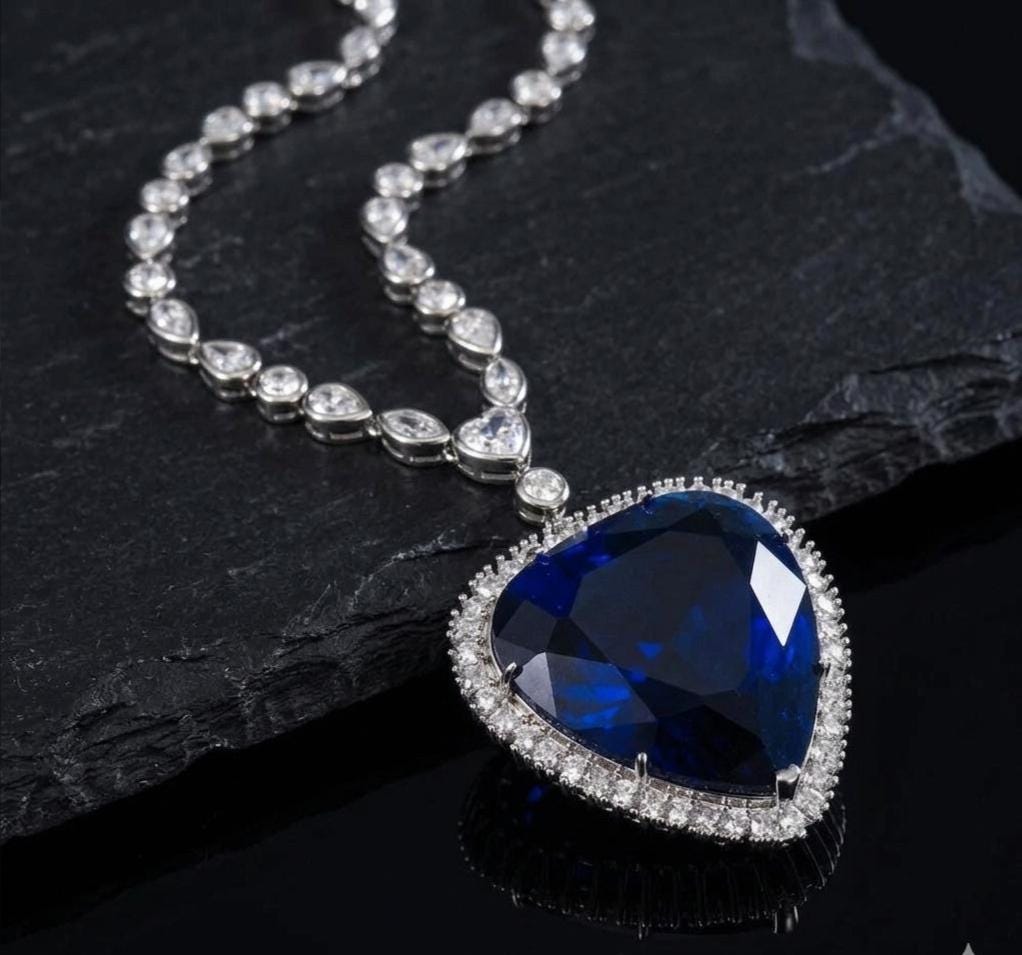 Heart of the ocean necklace titanic - Etsy 日本