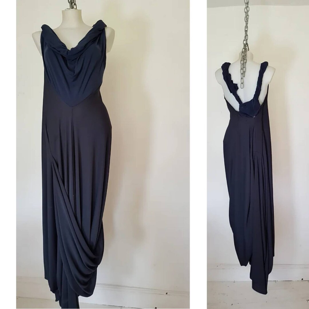 Oneofakind Handmade Long Lagenlook Grecian Draping Dress One Size