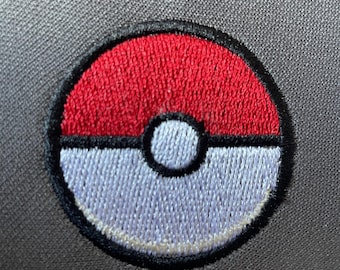 Pokemon Ball Aufnäher zum aufbügeln und annähen