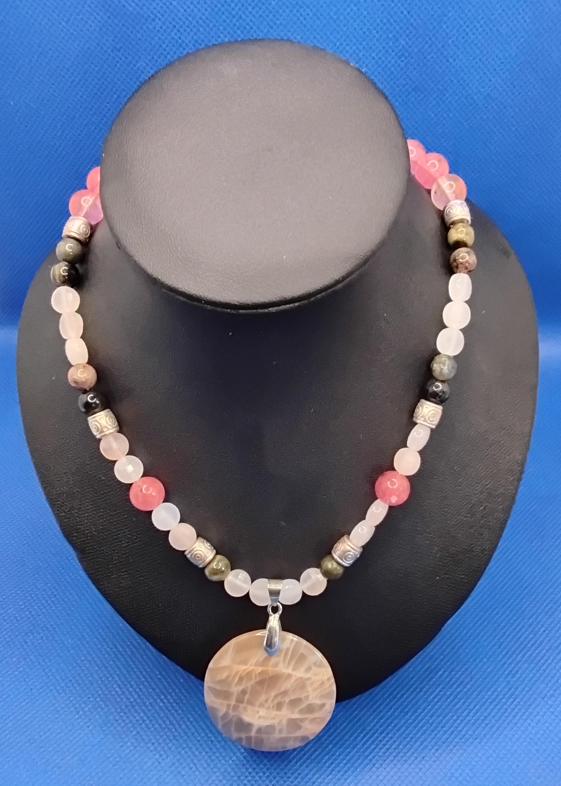 Pierre de lune arc-en-ciel, grenat en argent Sterling 925, bijoux, taille