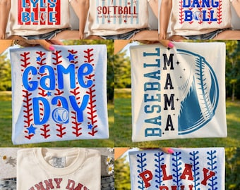 Baseball SVG Bundle: Game Day Svg, Softball Svg, Hit The Dang Ball Svg, Play Ball Svg (Digital Download)