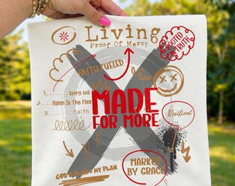 Made For More Christian Shirt Design: Bold Faith Typografie SVG (Digital Download)