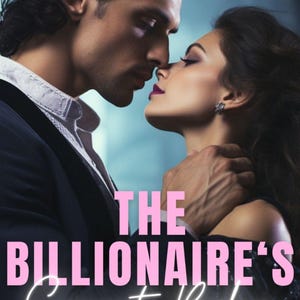 Könnte beinhalten: Buchcover mit einem Mann und einer Frau in enger Umarmung. Der Titel "The Billionaire's Secret Baby" ist in Rosa und Weiß dargestellt. Der Name des Autors, JL Ryan, befindet sich unten.