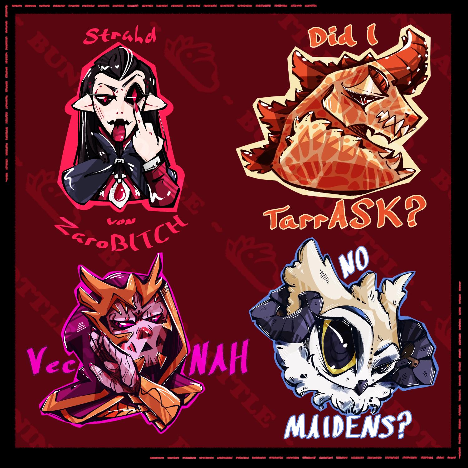 Rude Dnd Stickers - Set 1 - Etsy