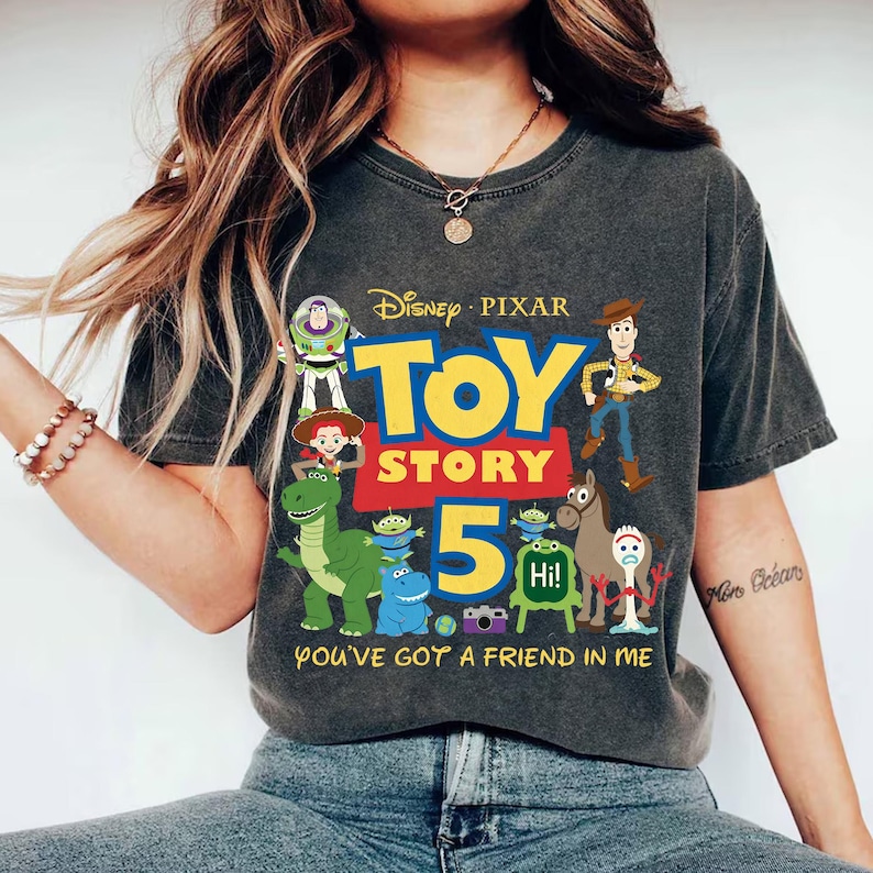 toy story land, toy story 5 shirt, woody and buzz, friend in me shirt, comfort colors tee, disney trip 2026, pixar fest shirt, toy story birthday, family matching, retro toy story, since 1995 shirt, woody jessie buzz, andy toy box tee