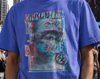 Grunge Streetwear T-Shirt: Vintage Graphic Tee, Y2K Cyberpunk Urban Fashion, Comfort Colors® Shirt