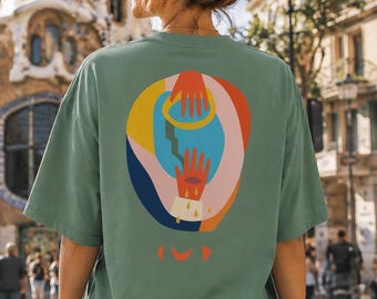 Abstract Graphic T-Shirt: Modern Indie Art, Unisex Cotton Tee