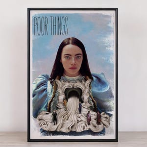 Poor Things Movie Poster, Canvas Prints, Room Decor, Living Room Decoration ,Wall Art ,Gifts High Quality