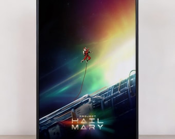 Póster de la película Proyecto Ave María, impresión en lienzo de alta calidad, arte para pared, decoración de habitaciones