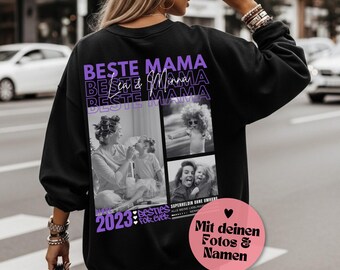 Personalized Best Mom Sweatshirt | Custom Mother Hoodie with Photo, Name & Year | Gift for Mom | Birthday Gift | Best Mom Gift Idea
