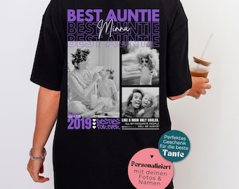 Personalized Best Auntie Shirt | Custom Aunt T-Shirt with Photo, Name & Year | Gift for Aunt | Birthday Gift | Best Aunt Gift Idea