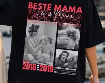 Personalized Mom Photo Sweatshirt | Best Mom Ever | Custom Name & Photo Collage Gift