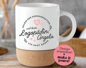 Personalized Speech Therapist Mug | Speech Pathologist Gift | Best Speech Therapist | Custom Name Mug | Thank You Therapist Gift