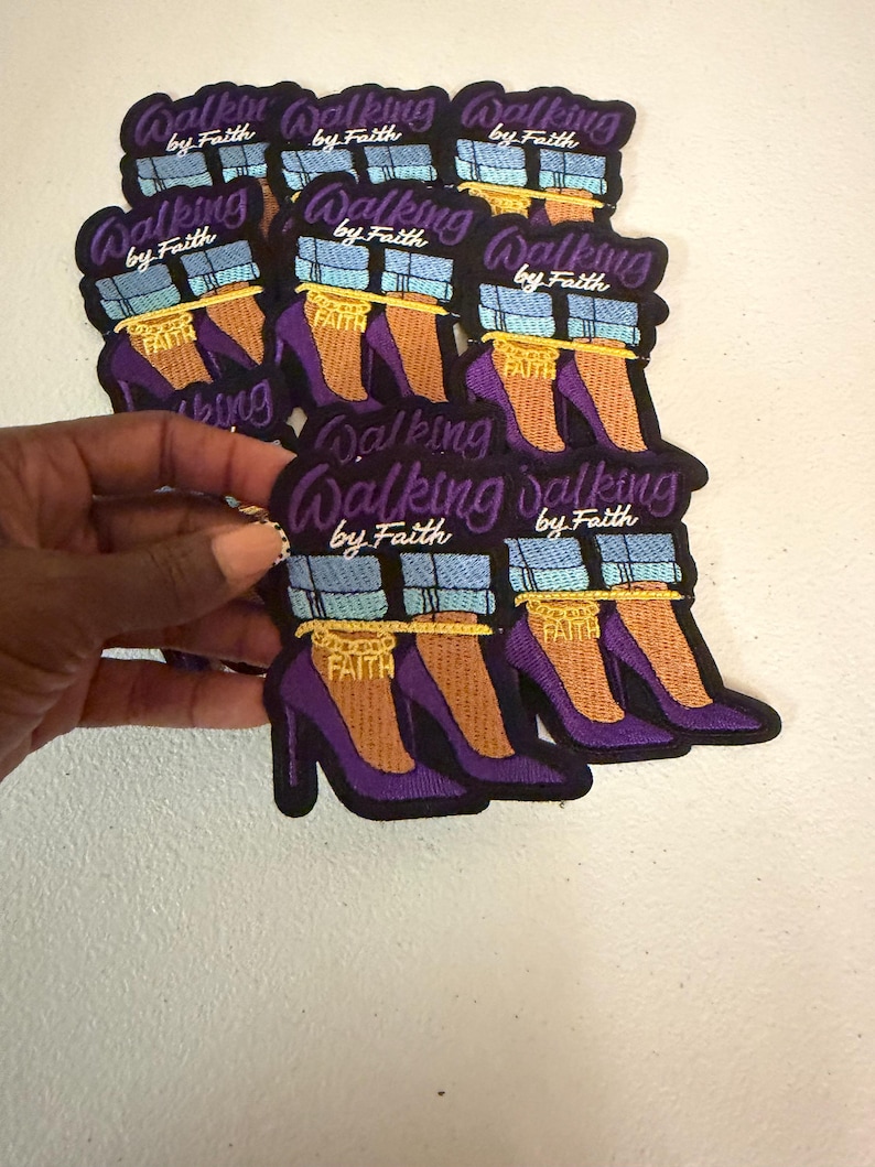 Bound but Still Walking by Faith Embroidered Iron-On Patch Collection image 5