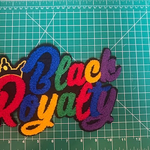 Black Royalty: Multicolor Chenille Crown Patch