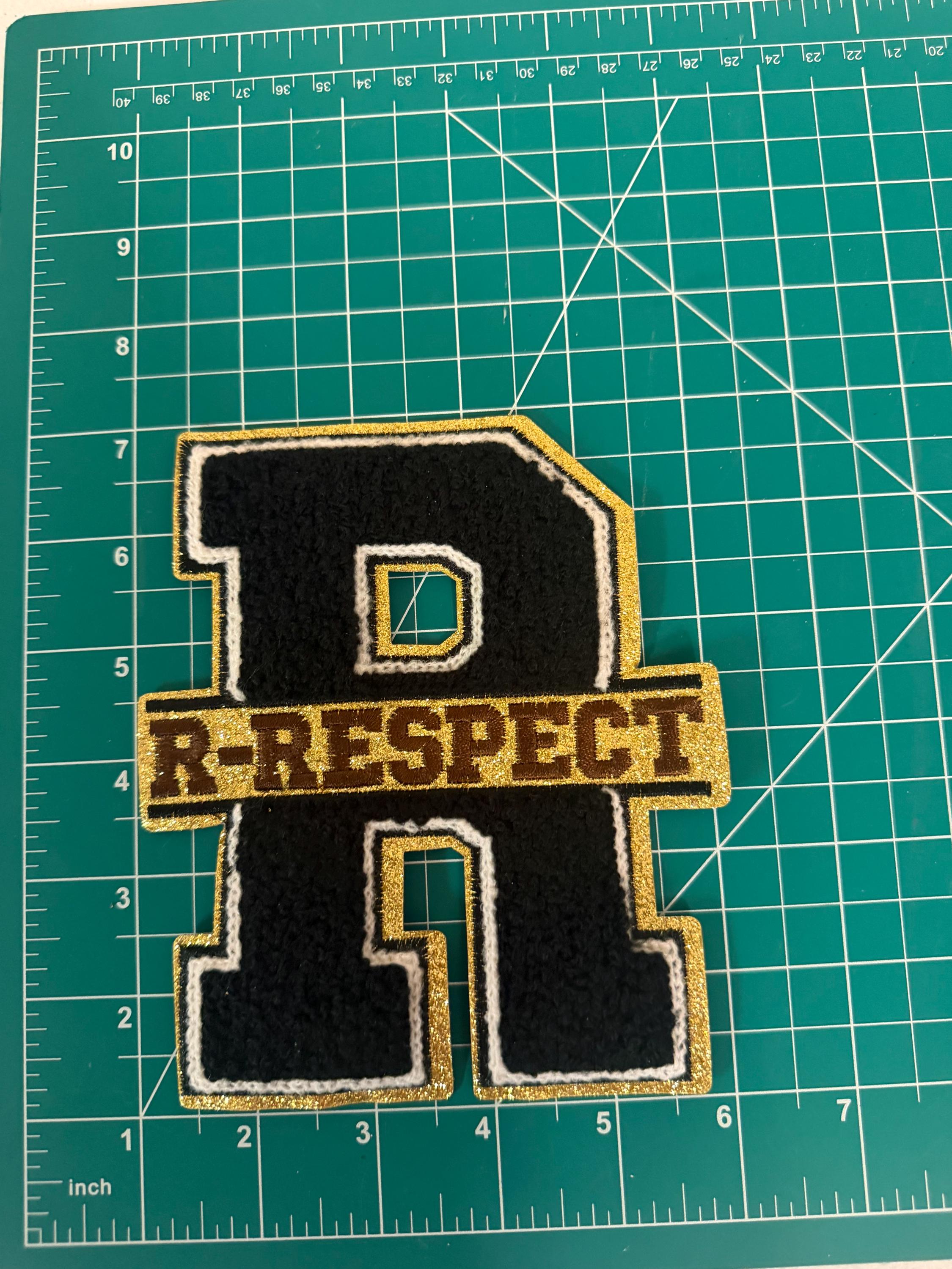 Respect Varsity Letter “R” Chenille Patch - Etsy