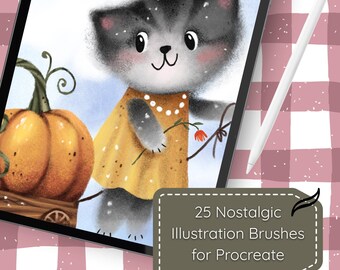 イラスト制作に使えるProcreateブラシ25選｜ノスタルジック、ビンテージ、テクスチャブラシ