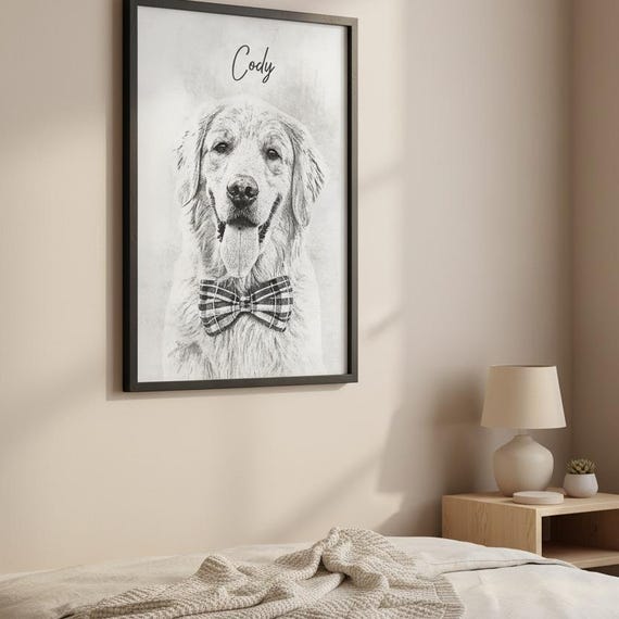 Pet drawing, puppy drawing, dog sketch, pet gift, custom pet art, cat painting, custom cat portrait, custom dog portrait, drawing from photo