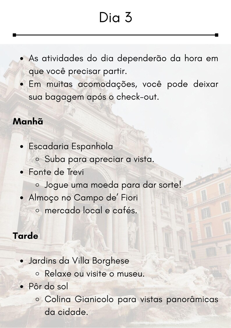Roma Guia Viagem 3 Dias: Adultos + Crianças + Caça ao Tesouro - Português (PDF) image 6