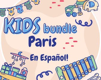 Paris Pack Infantil - Libro de Colorear e Guía de Viaje - Español (PDF)