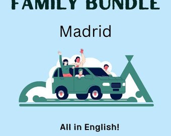 Madrid Family Pack - Adult + Kids Guide + Coloring Book + Treasure Hunt  - English (PDF)