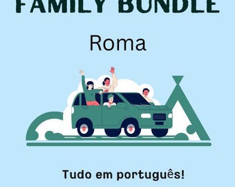 Pack Familia Roma - Guia Adulto + Guia Infantil + Livro de Colorir + Caça ao Tesouro  - Português (PDF)