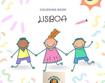 Libro para colorear de Lisboa: actividad de viaje imprimible para niños (PDF)