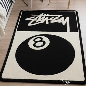 Stussy 8 Ball Rug - Etsy
