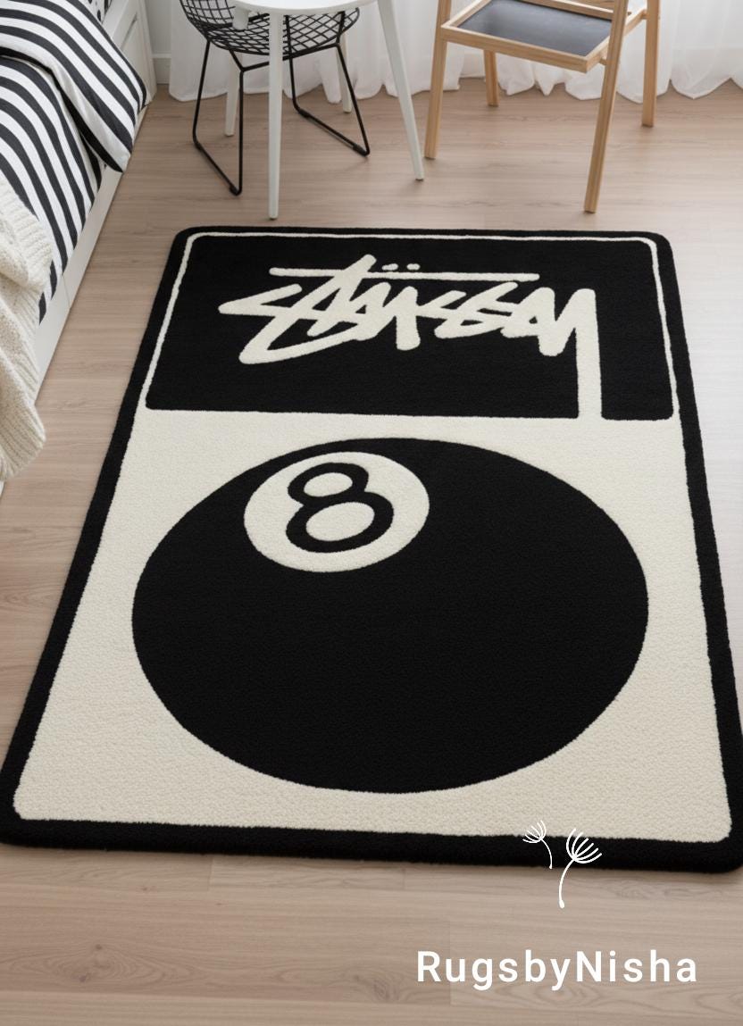 Stussy 8 Ball Rug - Etsy