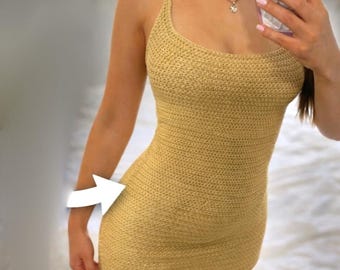 Crochet Bodycon Dress Pattern | Made to Measure Crochet Dress | Beginner Friendly Tutorial | PDF Pattern Easy | Crochet Dress DIY
