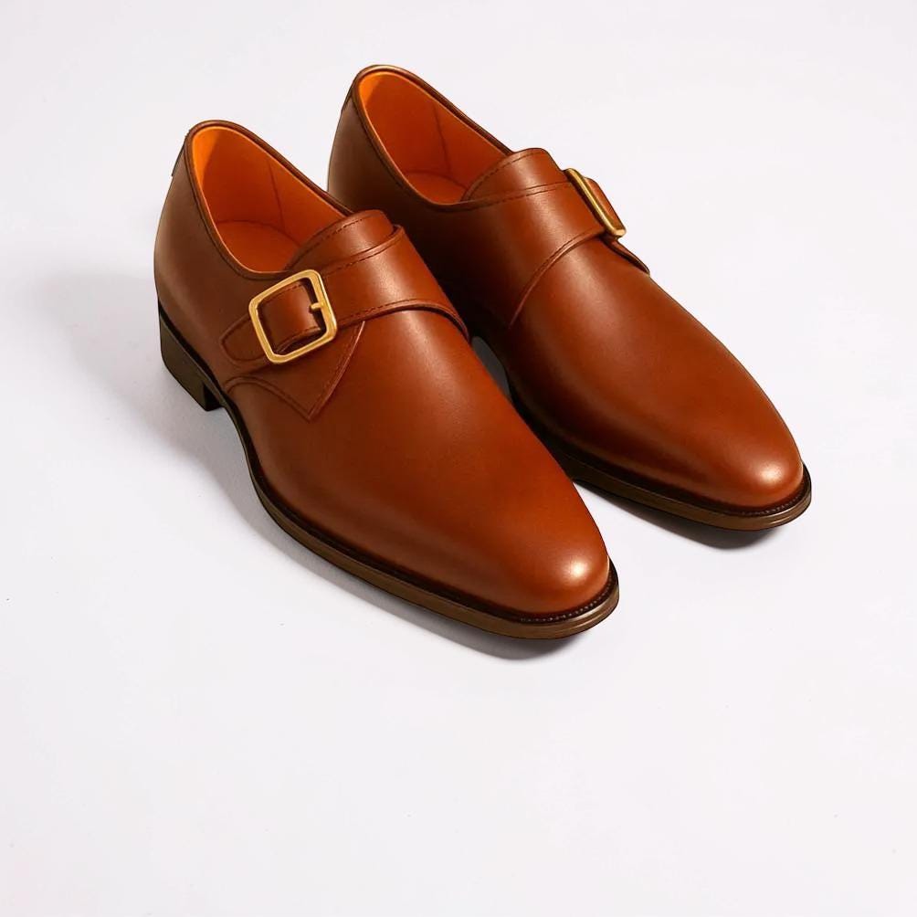 princess polly baby blue dress Brown Dress Shoes With Gold Buckles