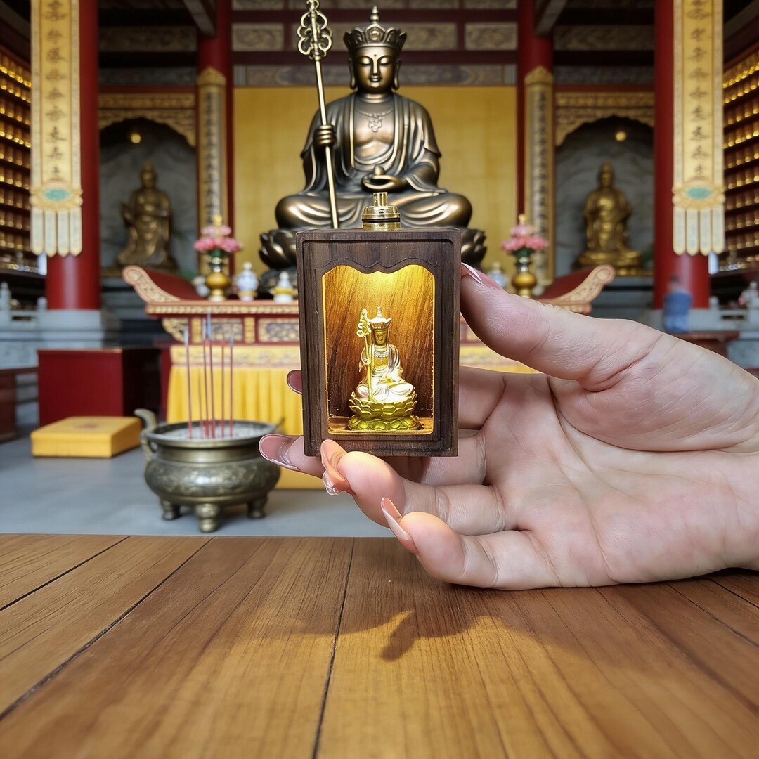 Customizable Consecration Service Handmade Mini Jizo Buddha Shrine Box ...