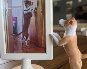 Personalized Pet Figurine, Custom Clay Dog Sculpture, Pet Memorial Keepsake