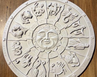 Sternzeichen-Kalender - Wanddekoration aus dickem Polyester