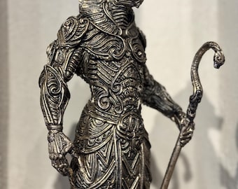 Handgefertigte ägyptische Anubis-Statue - Mythologische Figur mit Bronze-Finish - Skulptur aus dem alten Ägypten