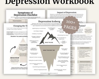 Cahier d'exercices sur la dépression : guide basé sur la TCC pour comprendre et gérer la mauvaise humeur (plus de 100 pages)
