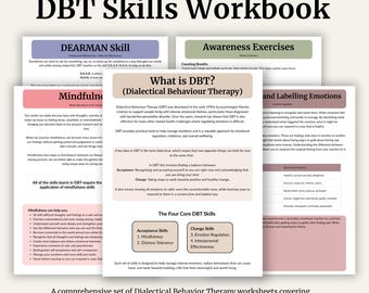 DBT Workbook PDF | Dialectical Behaviour Therapy Skills | Emotional Regulation, Distress Tolerance, Mindfulness, Interpersonal Effectiveness