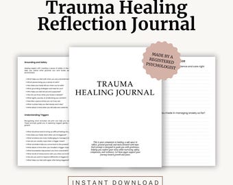 50 Trauma Healing Journal-prompts afdrukbaar | Begeleid zelfhelend werkboek | Reflectie en herstel | Digitale download