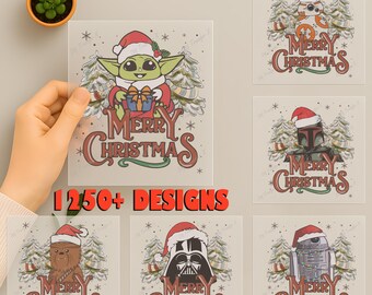 Star Wars Family Christmas DTF Transfer, Disney Holiday Trip Ready To Press, Disneyworld Dtf, Disneyland Merry Xmas Iron On, Heat Press DTF